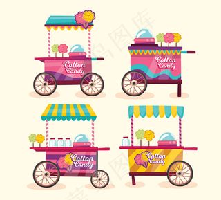 创意棉花糖车