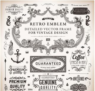 欧式复古花边边框