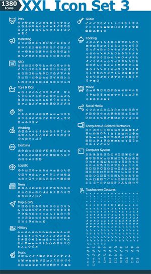 简约网页图标,免抠元素