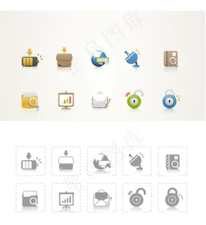 精美图标psd,免抠元素