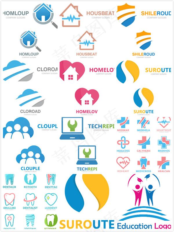 LOGO图标设计,免抠元素eps,ai矢量模版下载