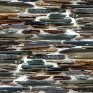 彩色石板墙背景