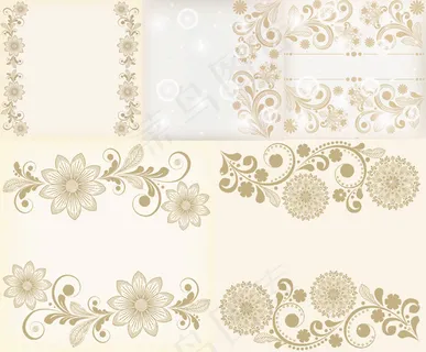 植物花纹背景,背景元素