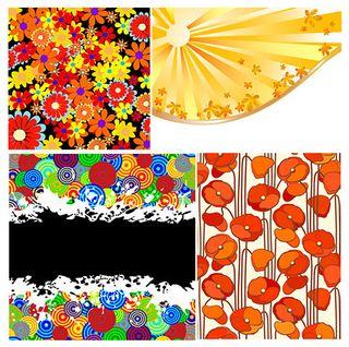 缤纷背景矢量,背景元素