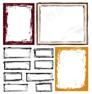 墨迹风格边框