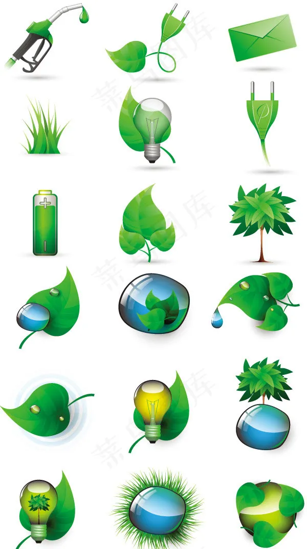 科技环保图标,免抠元素eps,ai矢量模版下载