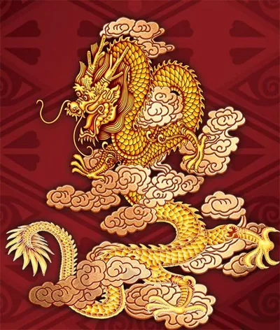 腾云金龙psd模版下载