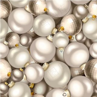 圣诞球无缝背景