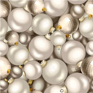 圣诞球无缝背景