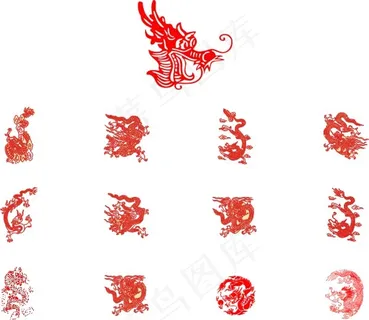 龙图案矢量 龙图案矢量