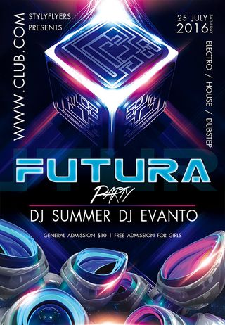 科技主题派对海报