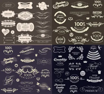 欧式图标边框,免抠元素