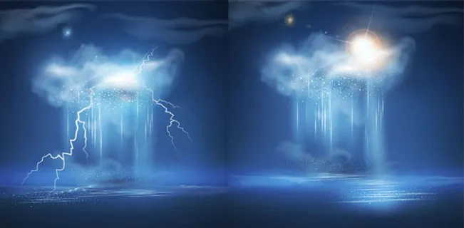 精致雷雨天气背景 精致雷雨天气背景