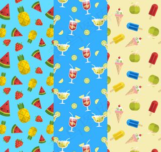 水果和雪糕背景