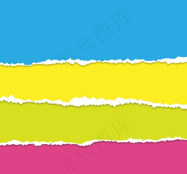 彩色撕纸拼接背景