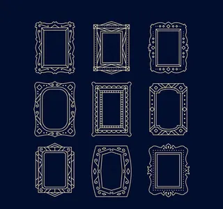 创意花纹相框