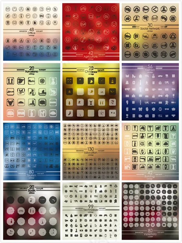 网页图标设计,免抠元素eps,ai矢量模版下载