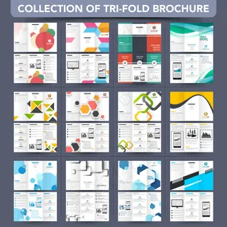 三栏式单张宣传册