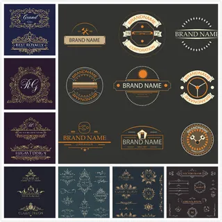 花纹背景标题框