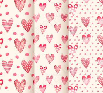 爱心无缝背景