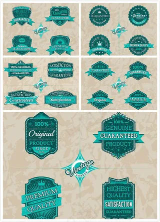 欧式古典标签,免抠元素