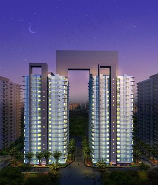 夜色中的住宅楼