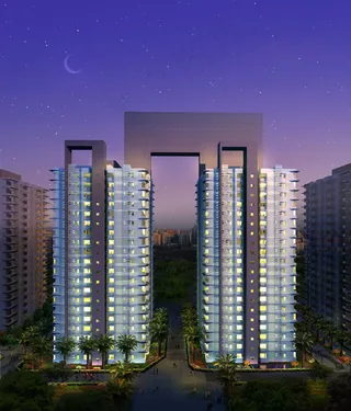 夜色中的住宅楼