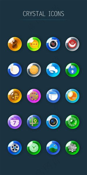 时尚水晶图标,免抠元素