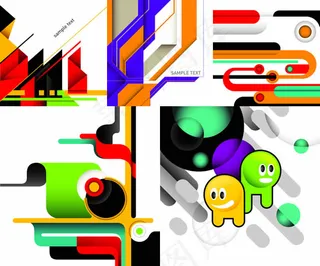 抽象艺术形态背景,背景元素