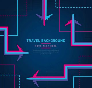 飞机和轨迹背景