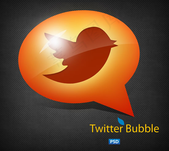 Twitter个性图标,免抠元素psd模版下载