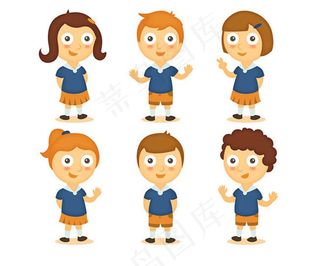 大眼睛儿童矢量