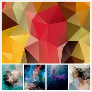 多彩几何菱形背景