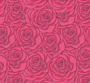 玫瑰花朵无缝背景