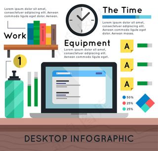 桌面商务信息图