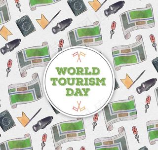 世界旅游日背景