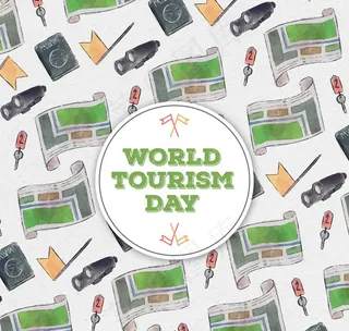 世界旅游日背景