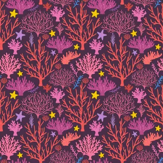 珊瑚和海星背景