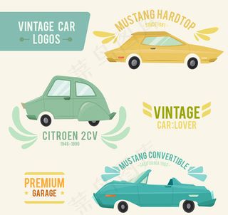 复古彩绘车辆标志