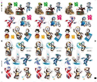 奥运会吉祥物贴纸