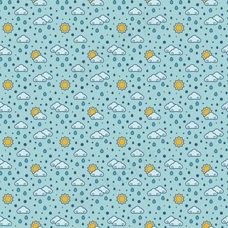 云朵太阳雨滴背景