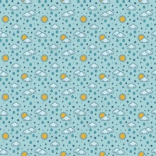 云朵太阳雨滴背景