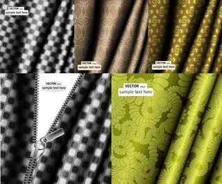 褶皱布料拉链背景,背景元素