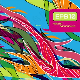 彩色线条纹样01