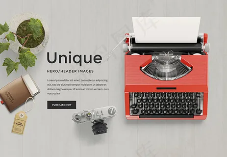 打字机桌面样机