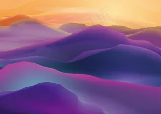 连绵的山峦矢量