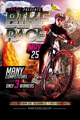 自行车运动海报