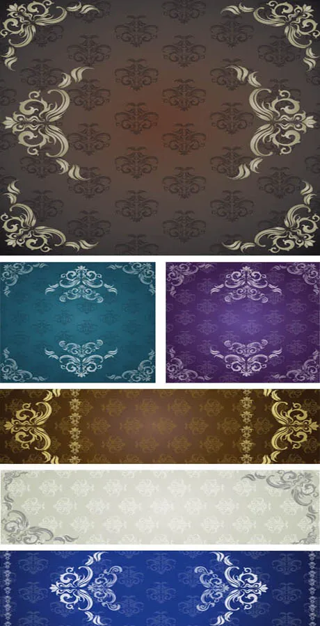 古典花纹装饰ai矢量模版下载