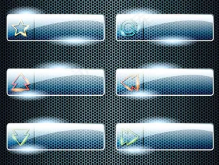 精美按钮图标,免抠元素