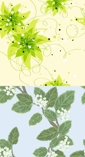 树叶底纹花纹